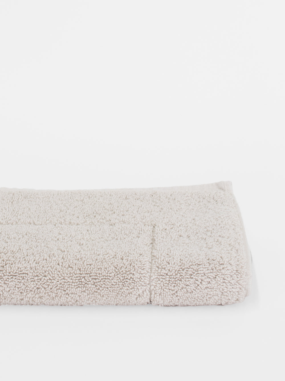 Greige Riviera Towels - Terry Texture Detail Close-Up