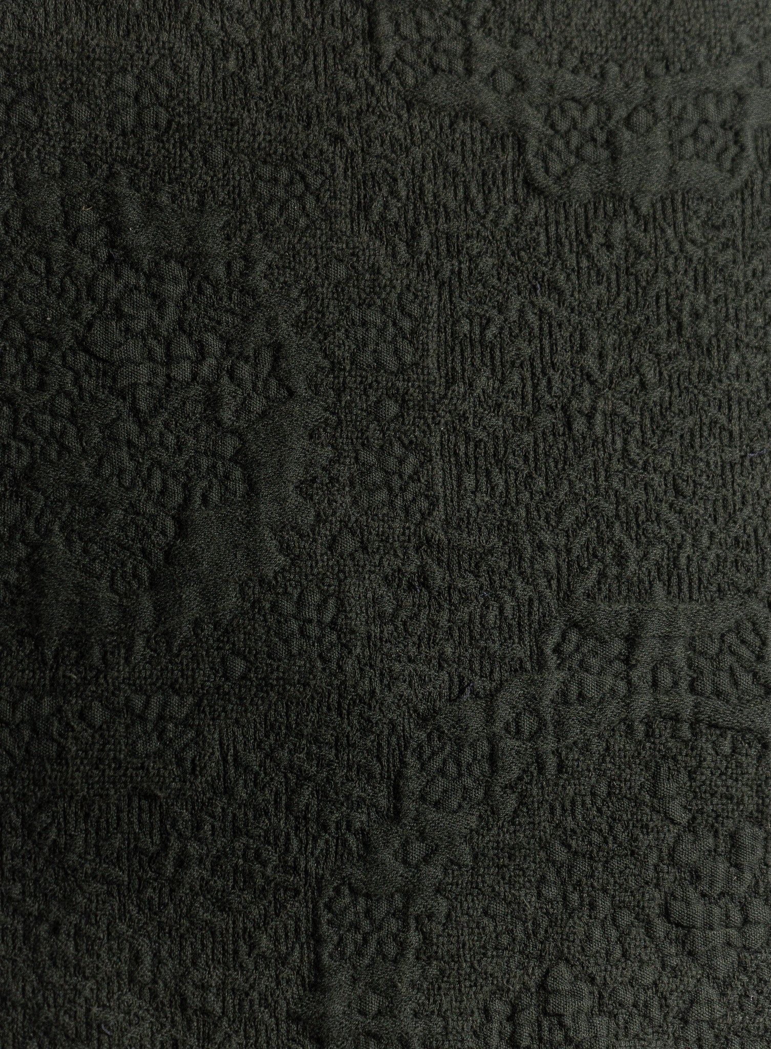Alpine Dark Olive Antik Matelasse Jacquard Fabric Swatch - Close-Up Texture Detail | MATTEO