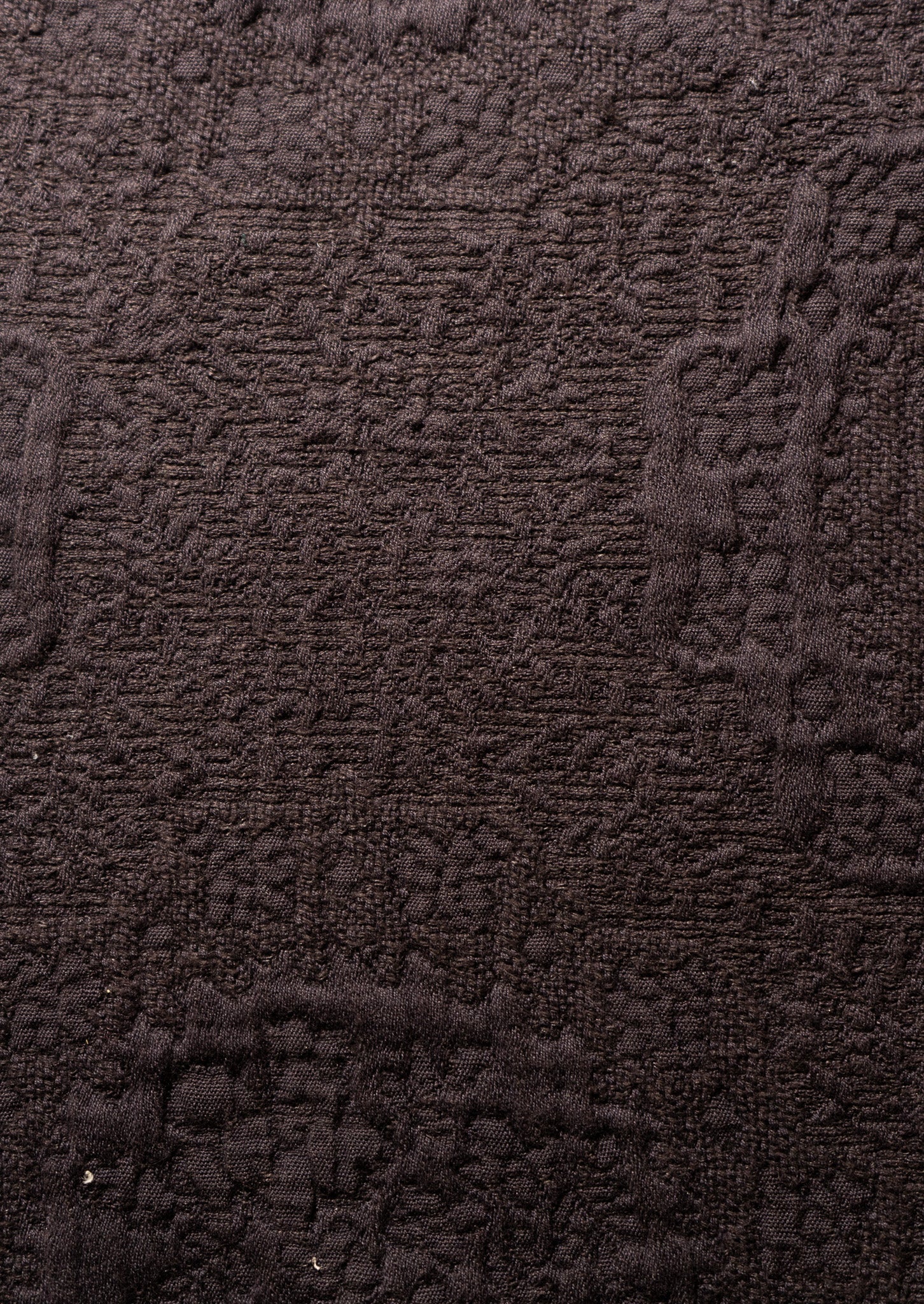 Bark Antik Matelasse Jacquard Weave Fabric Close-Up Texture Detail | MATTEO