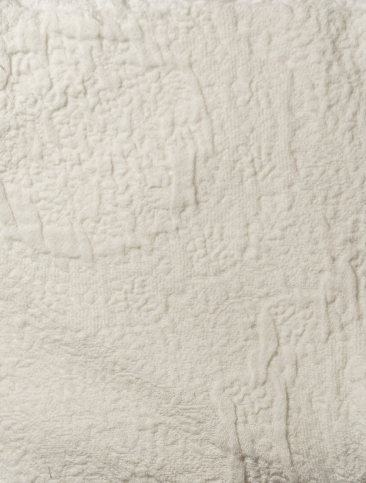 Off White Antik Matelasse Fabric Close-Up - Garment-Washed Jacquard Weave Texture | MATTEO