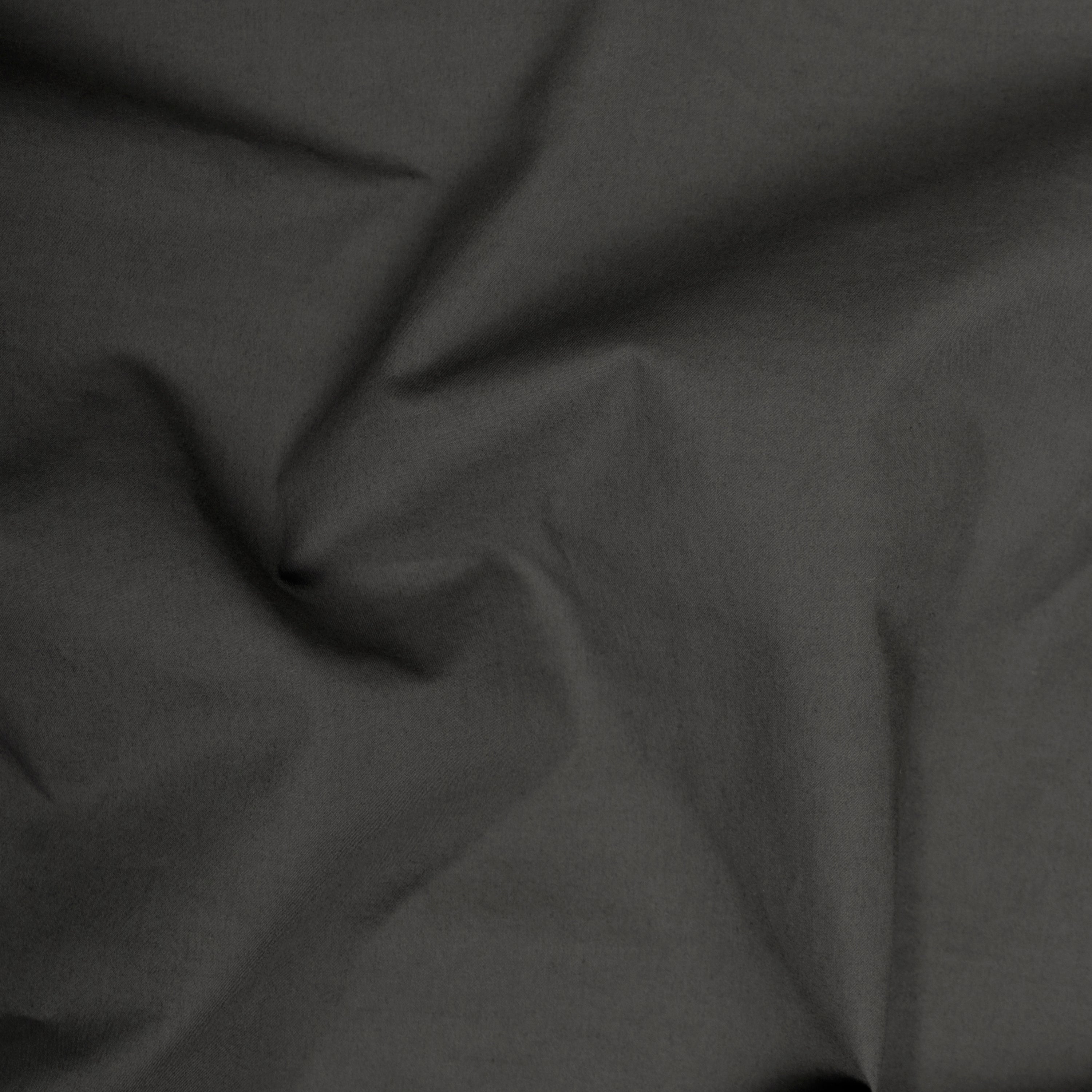 Organic Cotton Sateen Pillowcase Single - Coal