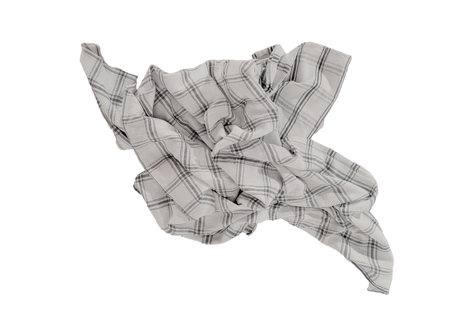 Mica Grey Cotton Cucina Vintage Kitchen Towel - Striped Pattern Detail | MATTEO
