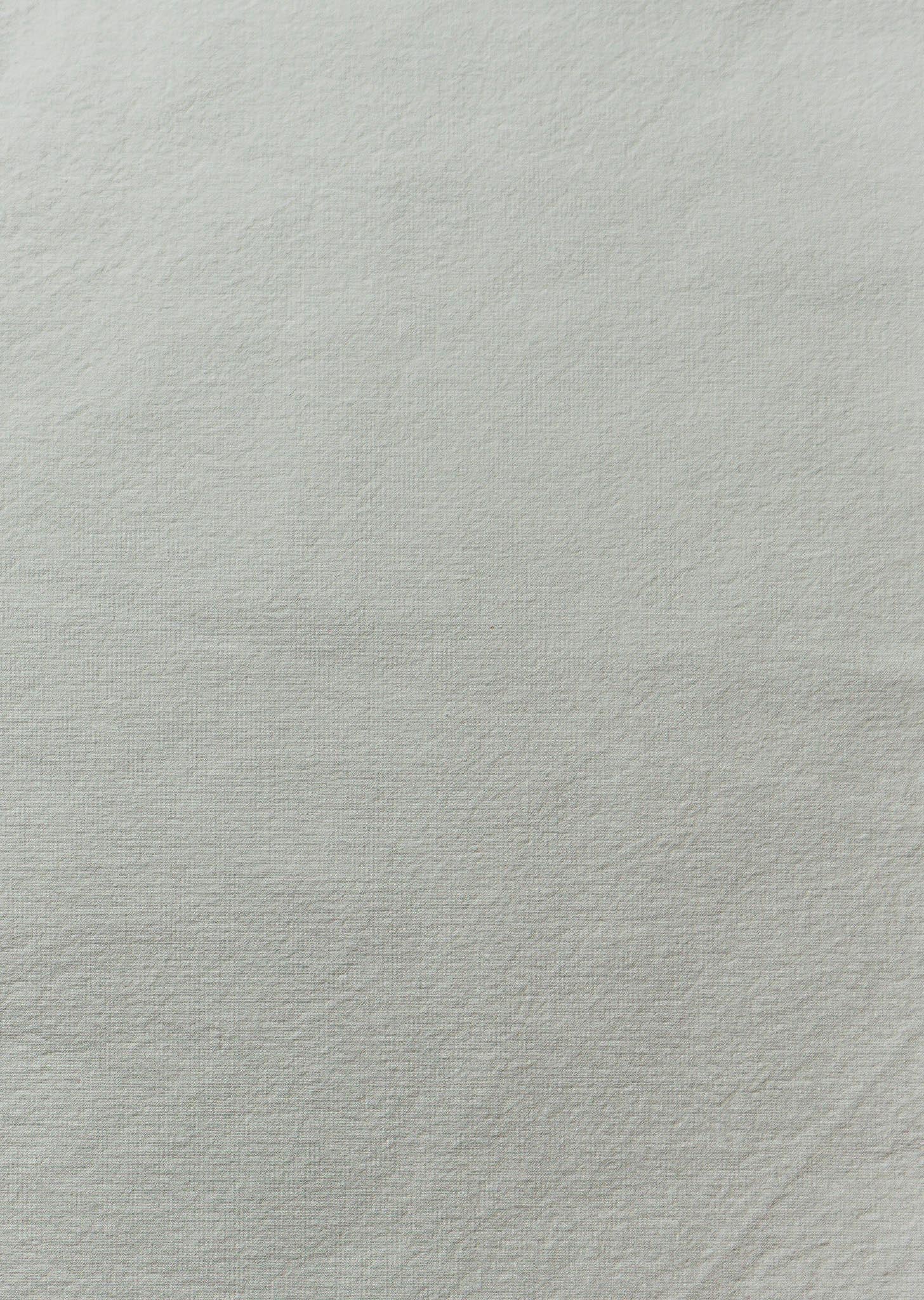 Greige Nap Garment-Washed Cotton Percale Fabric Swatch - Texture Close-Up | MATTEO