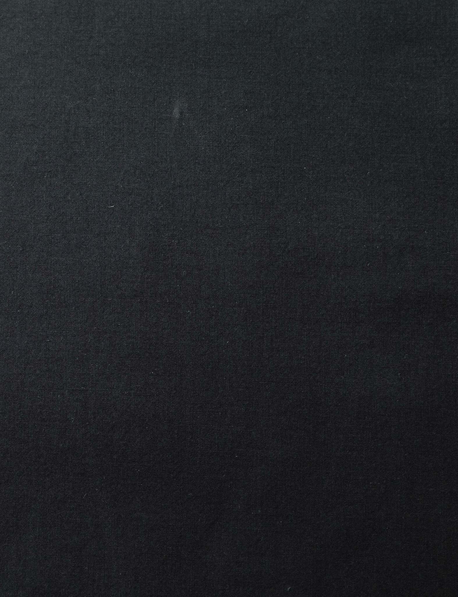 Night Black Nap Cotton Percale Fabric - Close-Up Weave Texture Swatch | MATTEO