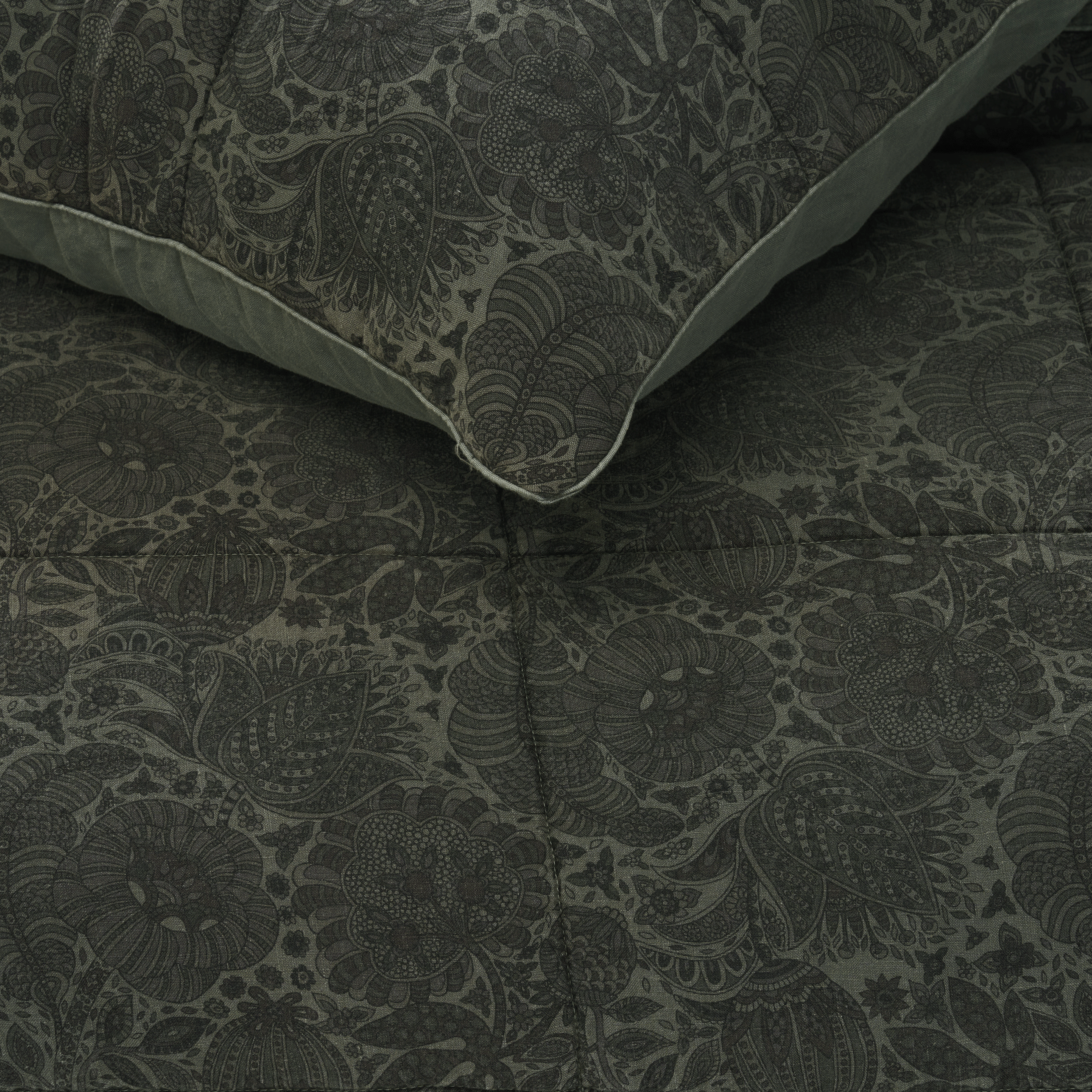 Paisley Quilted Sham Single - Bay Clearance 70%