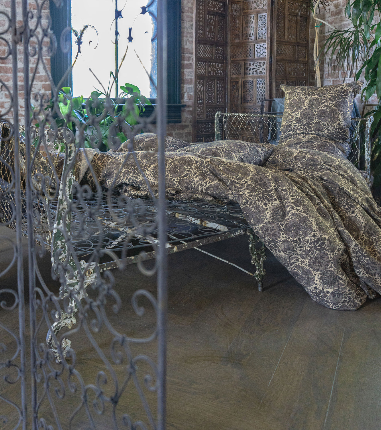 Paisley Sham Single - Oat Clearance 50%