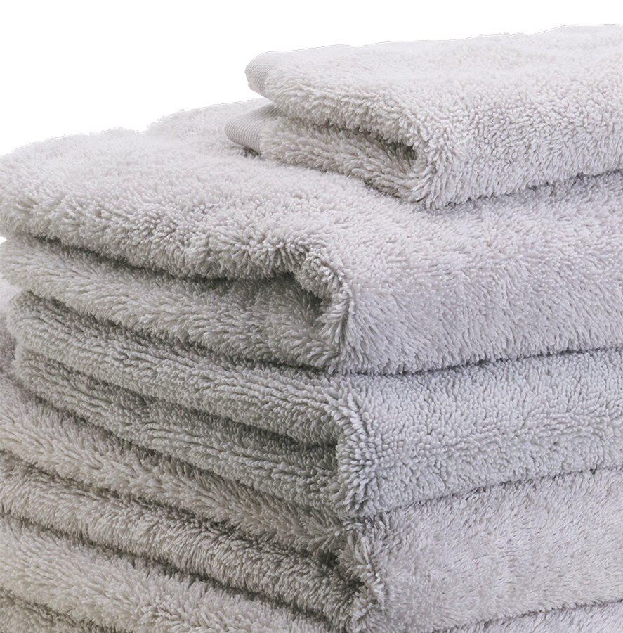 Moon Cotton Riviera Bath Towel Set - Plush Terry Loop Texture Close-Up | MATTEO