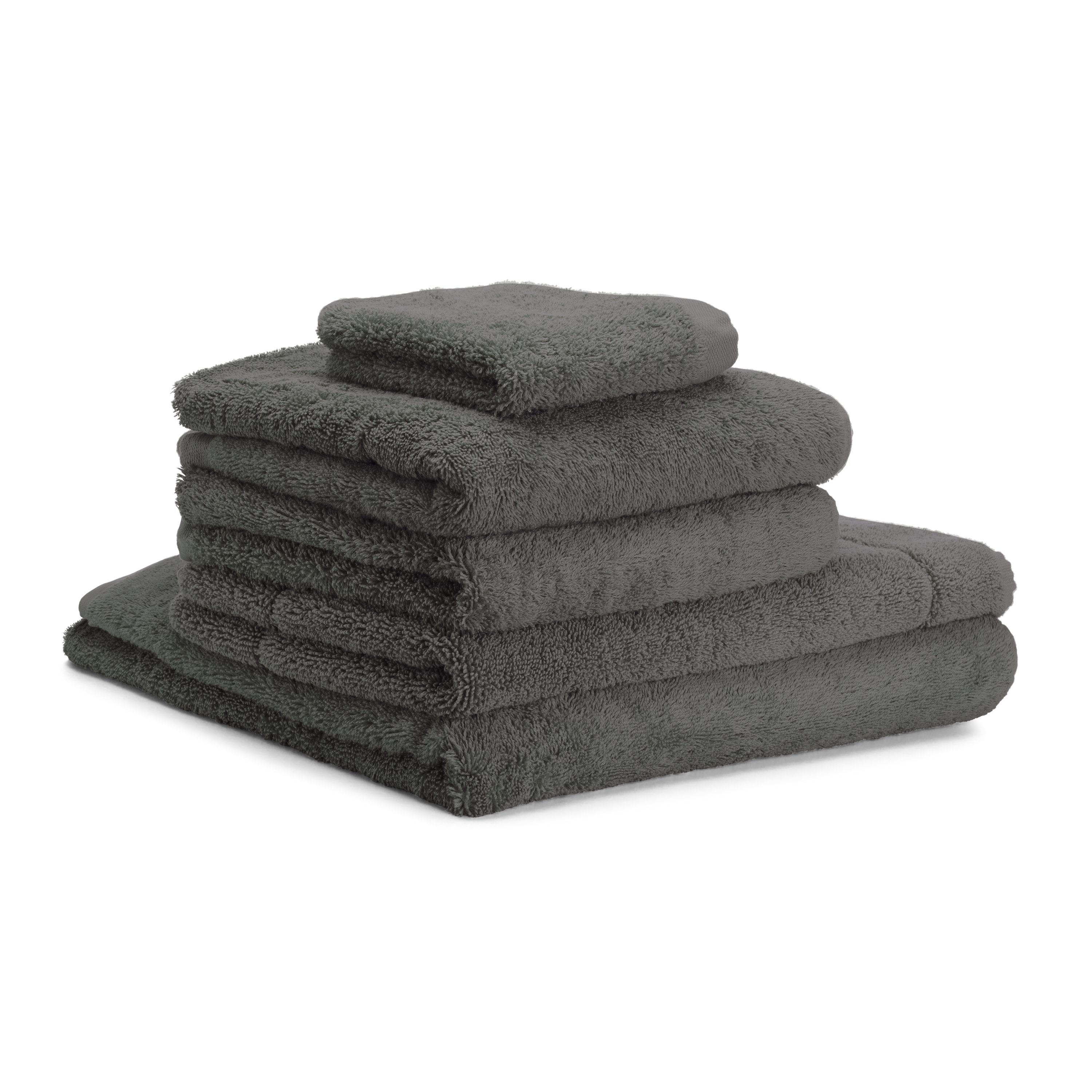 Riviera Bath Towel Set - Coal Clearance 50%
