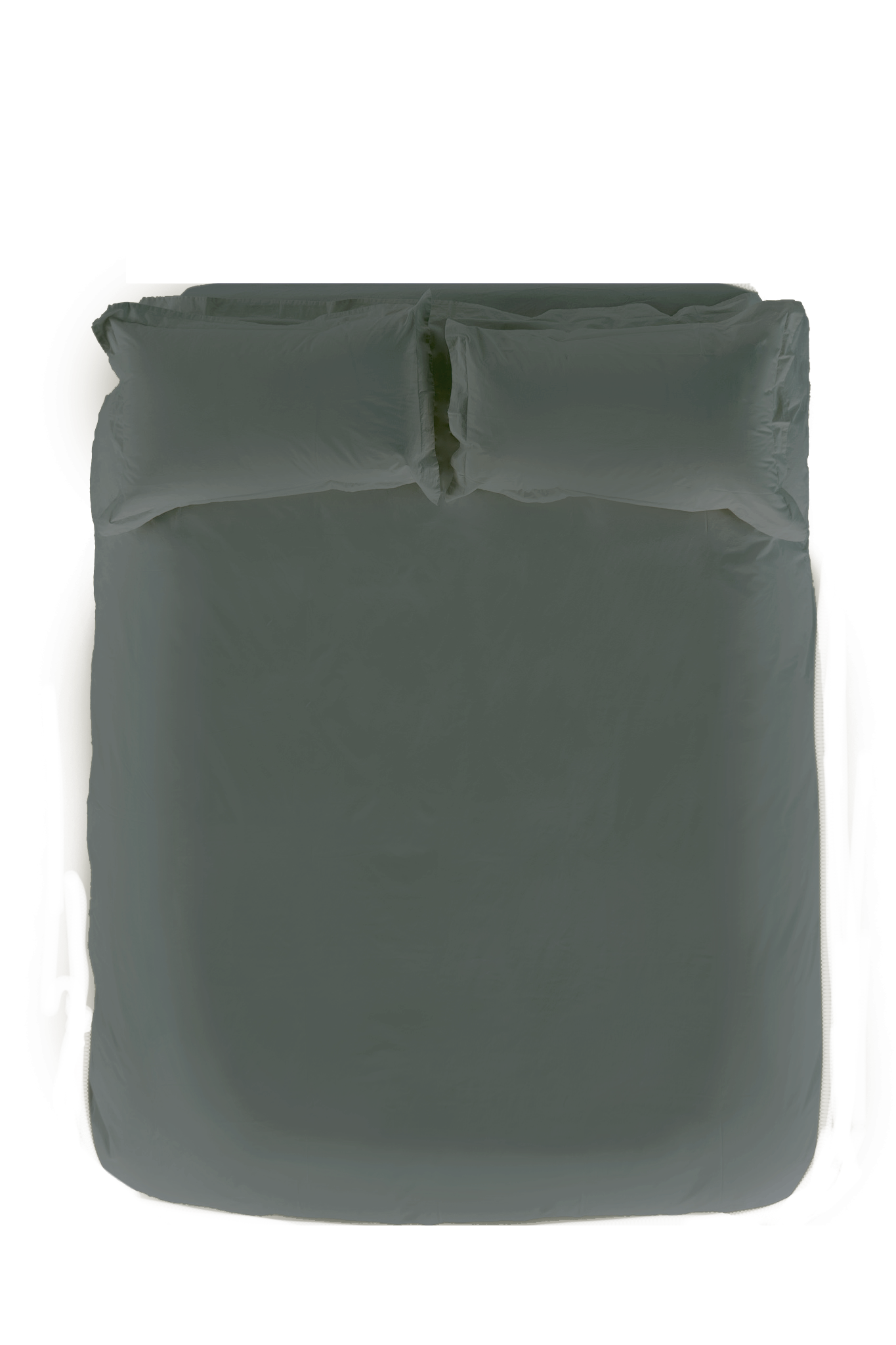Bay Cotton Sei Sheet Set - Overhead Flat Lay with Pillowcases, Luxury Sateen | MATTEO