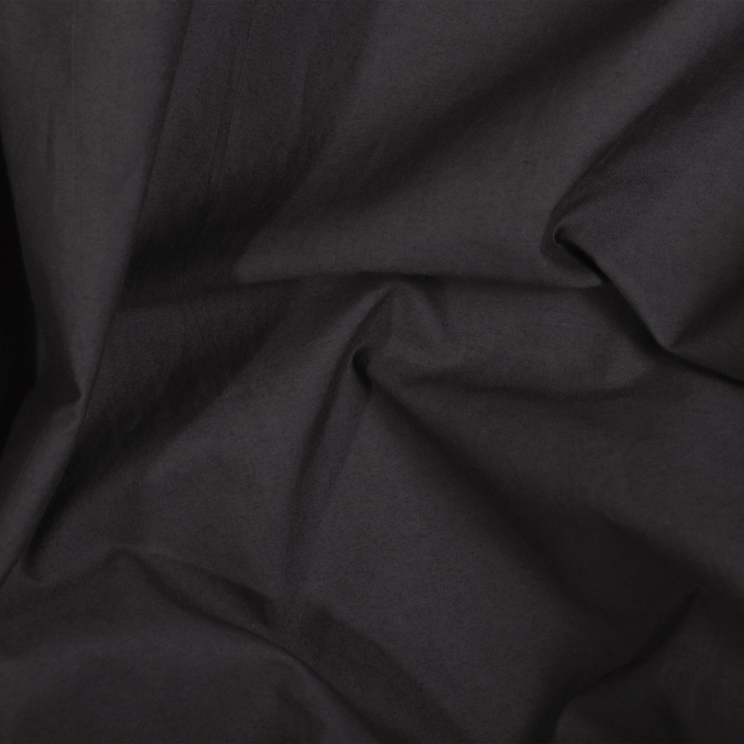 Smoke Organic Cotton Sateen Fabric - Close-up Weave Texture Detail, Luxury Sateen Sheets | MATTEO