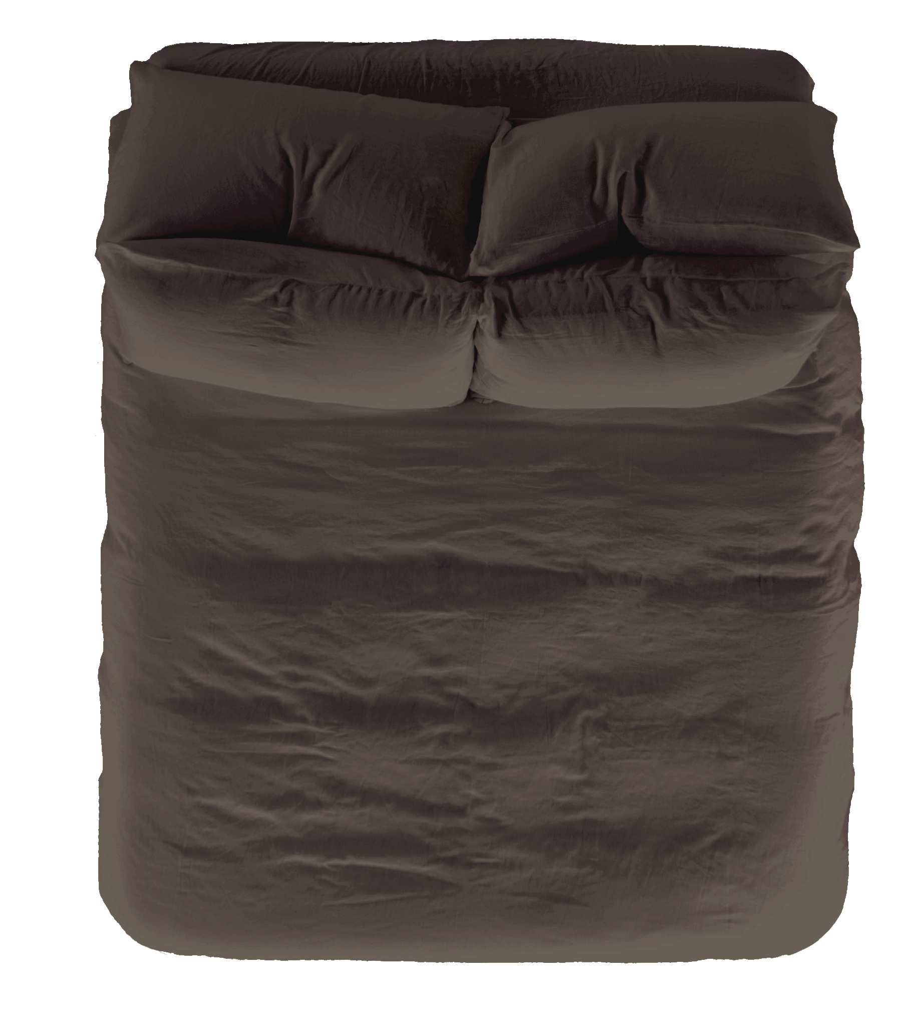 Vintage Linen Duvet Cover Clearance 50% - Bark