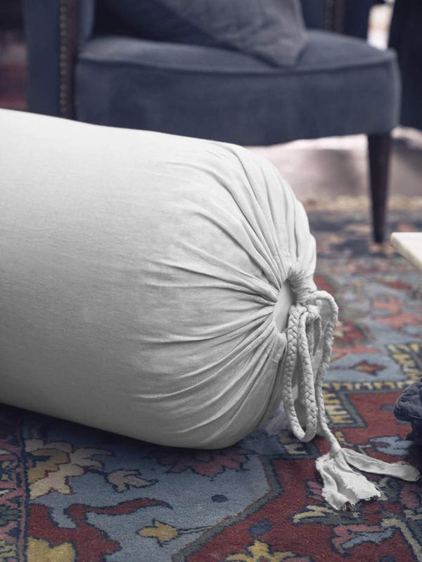 Vintage Linen Bolster Cover