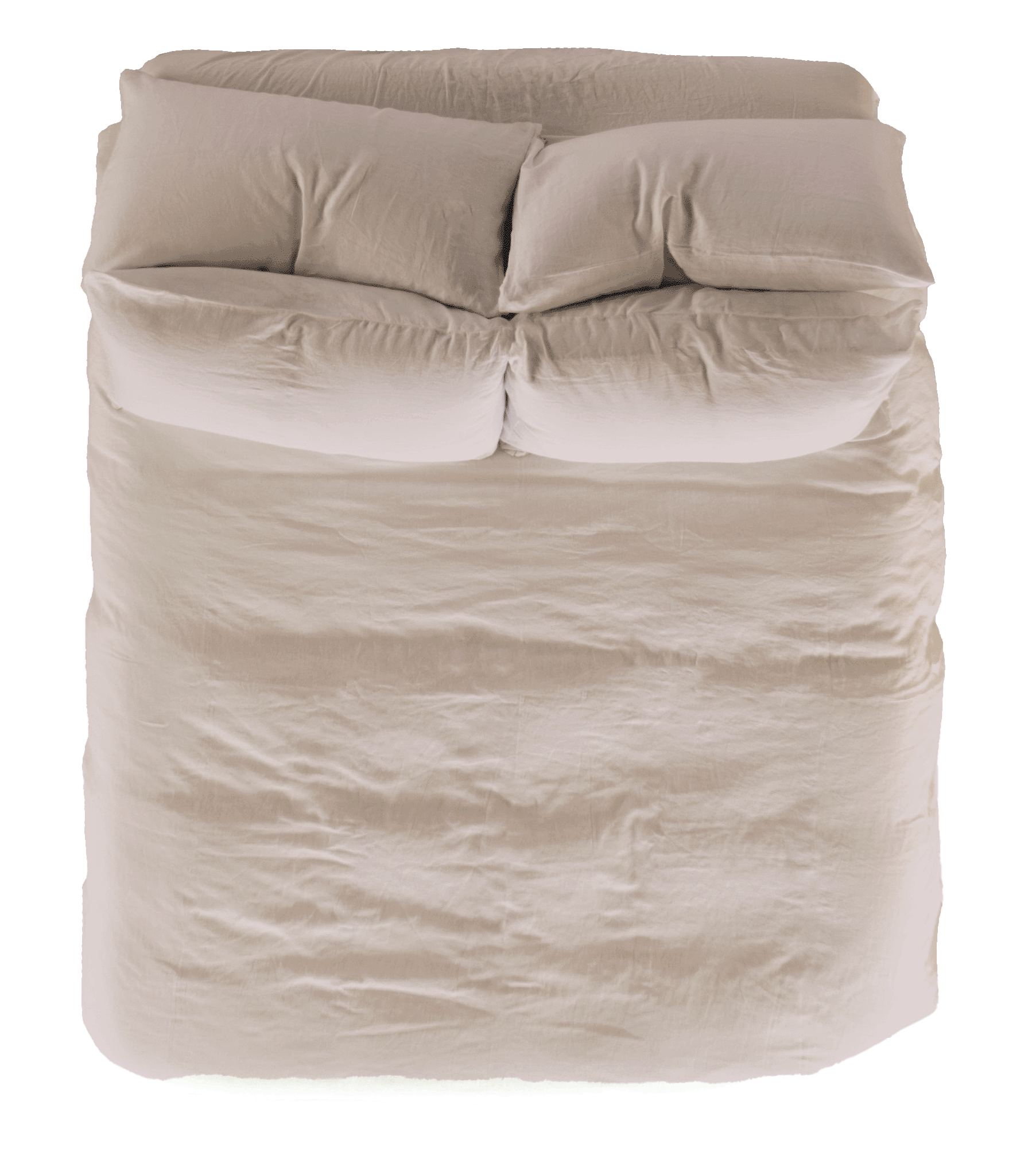 Vintage Linen Pillowcase Pair Clearance 50% - Oat
