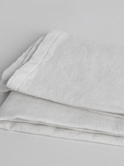 Vintage Linen Pillowcase Single - White
