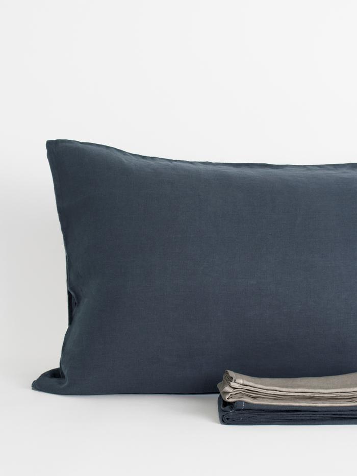Vintage Linen Sham Single Clearance 80% - Off White