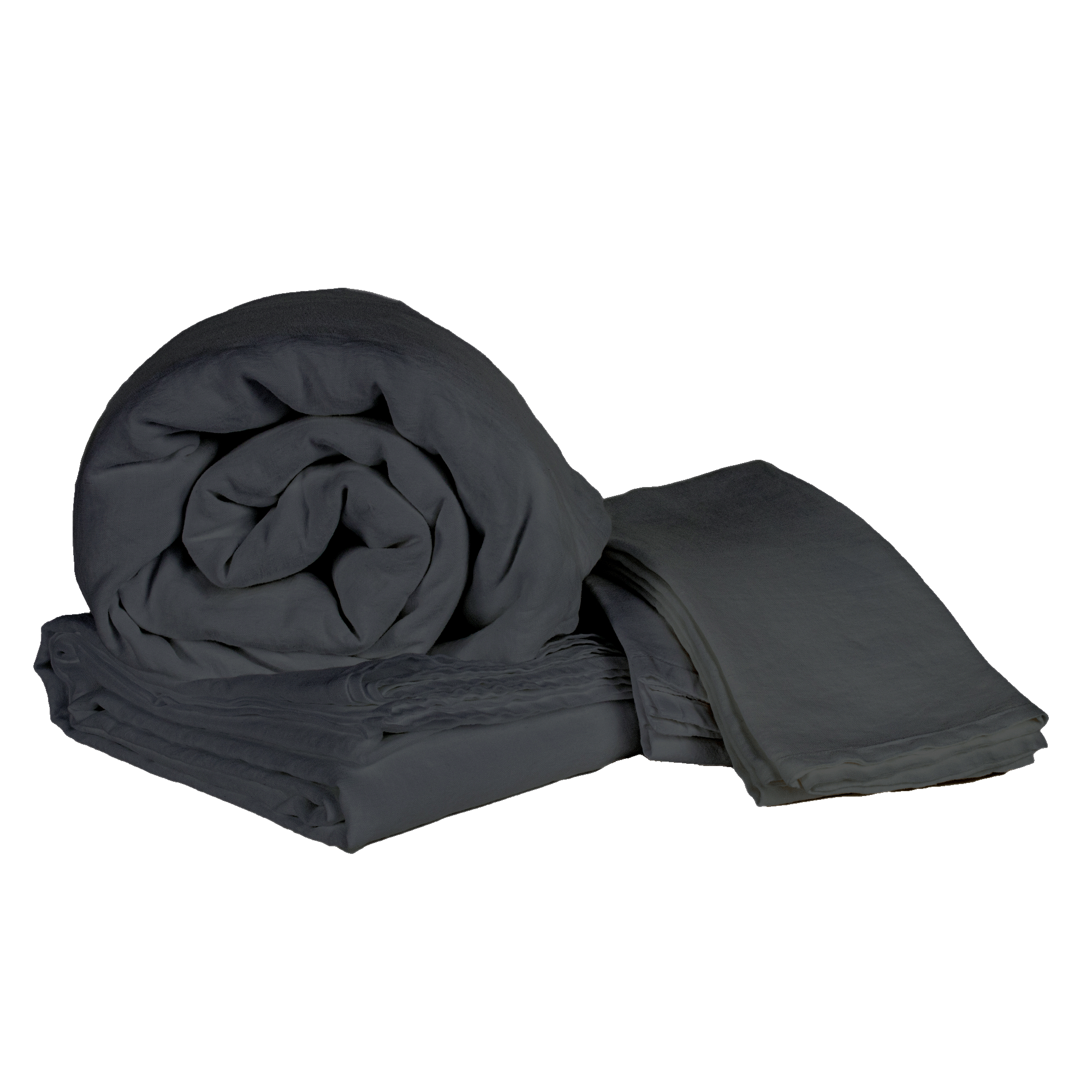 Vintage Linen Sheet Set Clearance 60% - Coal