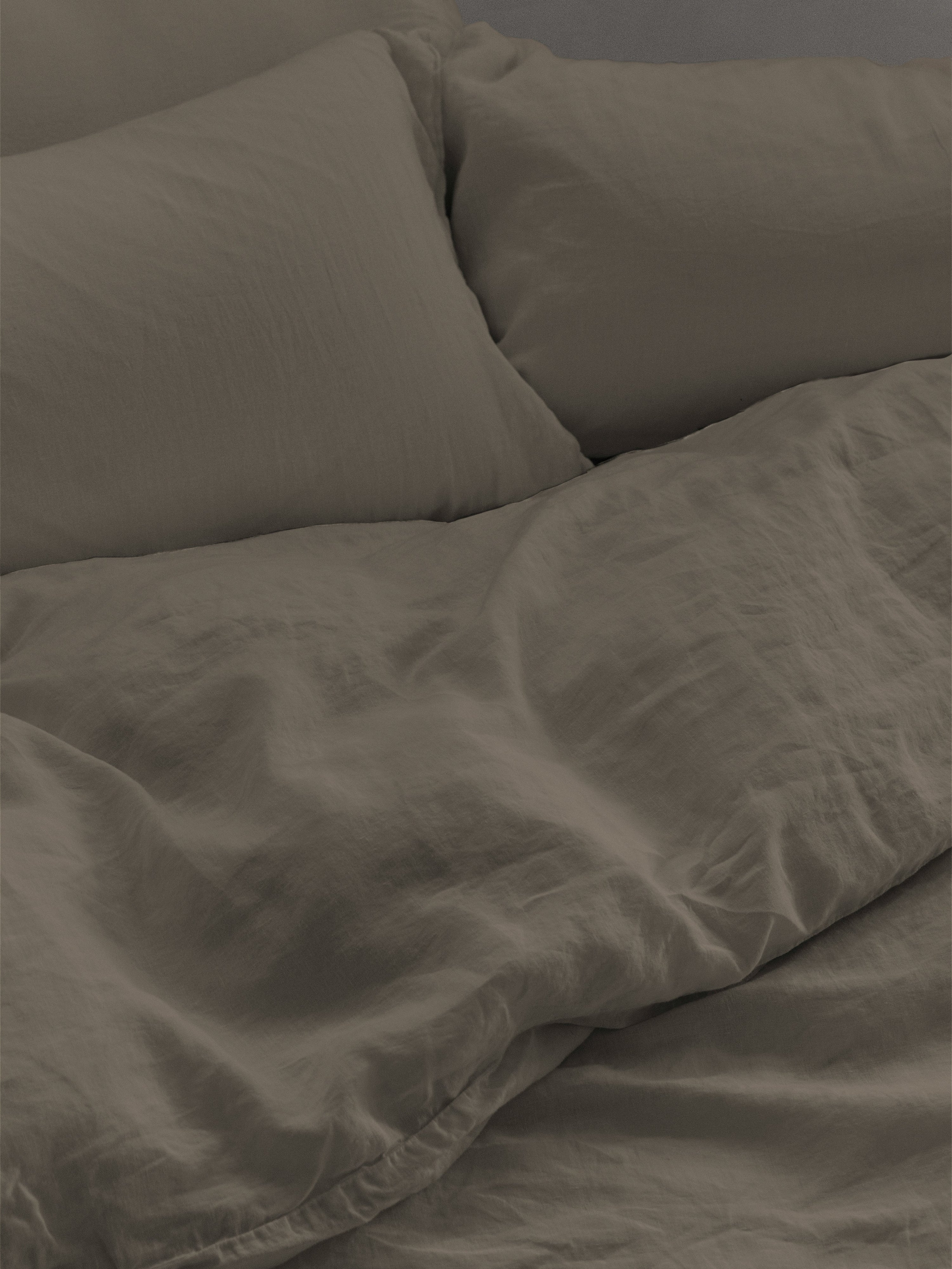 Vintage Linen Duvet Cover - Oat Clearance 50%