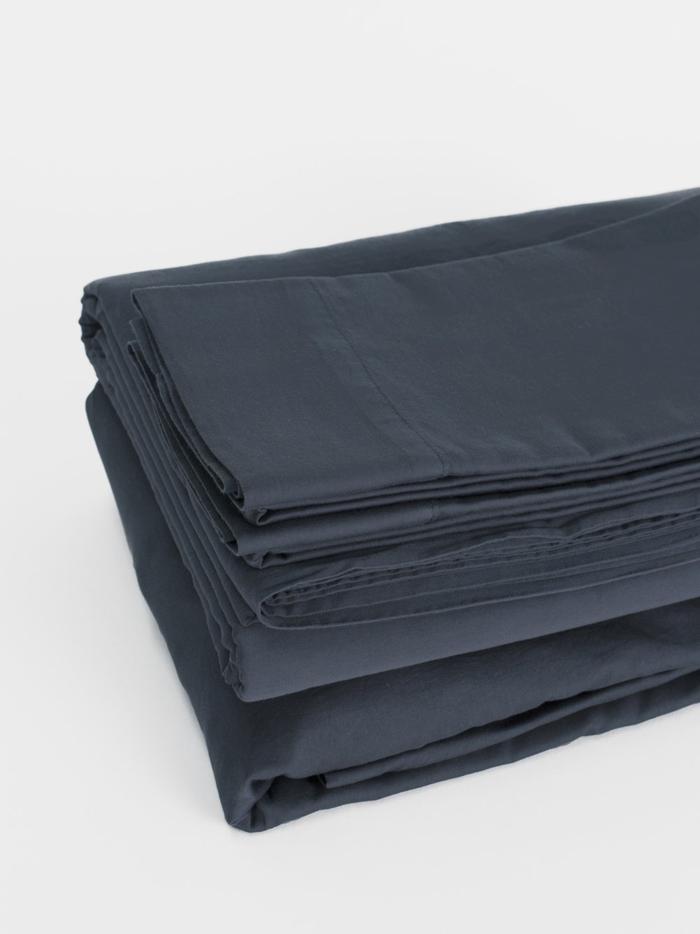 Organic Cotton Sateen Sheet Set Clearance 60% - Night