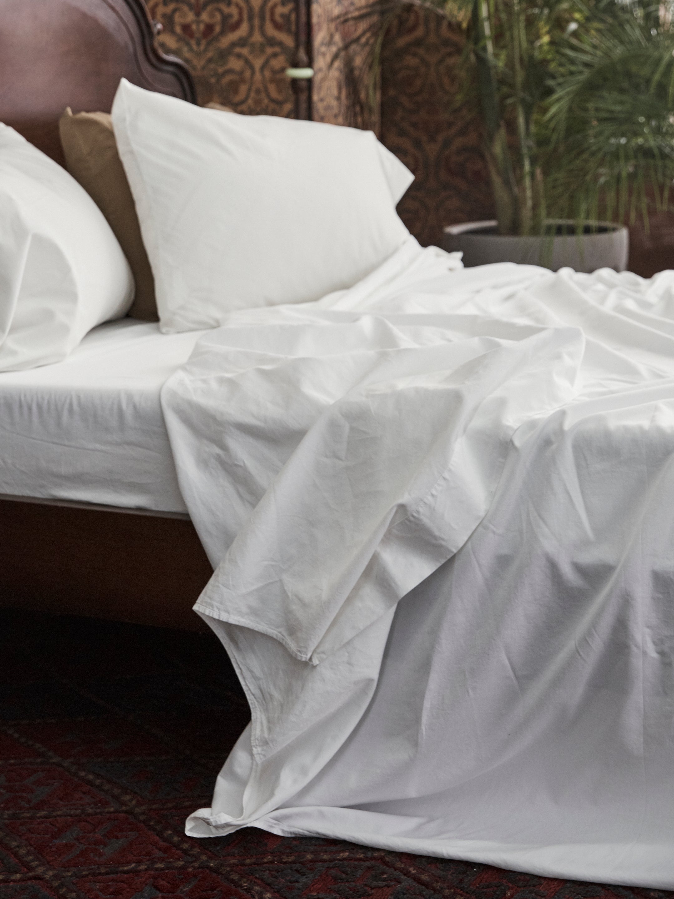 Organic Cotton Sateen Fitted Sheet - Bay Clearance 50%