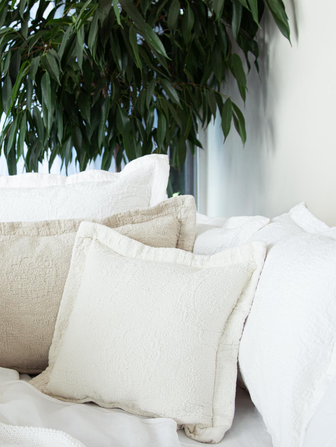 Antik Matelasse Decorative Pillow Clearance 50% - Greige