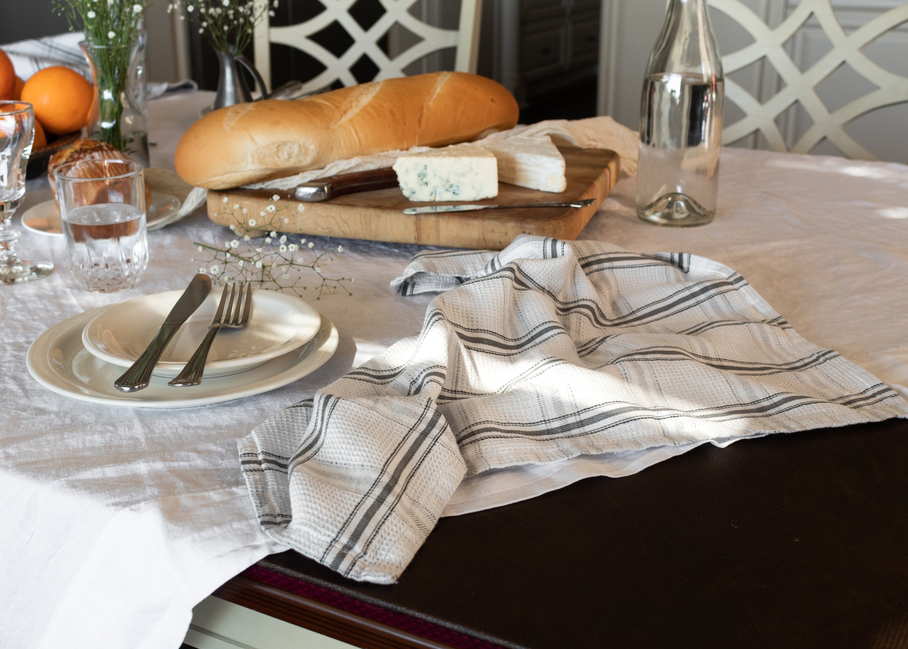 Cucina Vintage Towel Collection - White Clearance 80%