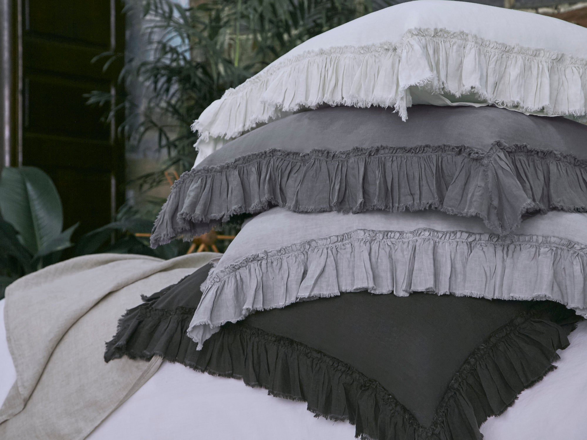 Tat Linen Sham Single - Salt Clearance 60%